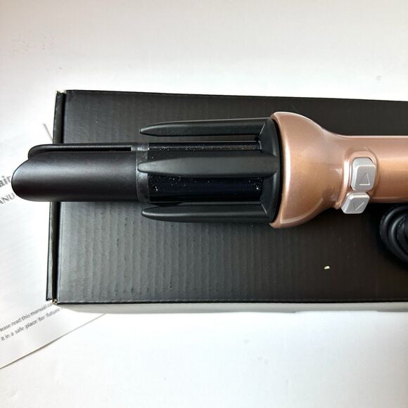 Automatic Hair Curler Rotating Ceramic Wand 360 Barrel‎ Dual Heat Anti Scald - Picture 3 of 8